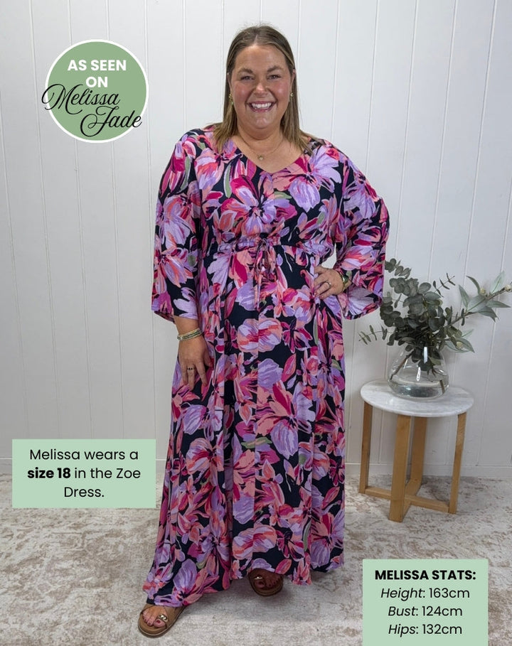 Zoe Dress With Pockets - Plum Petal