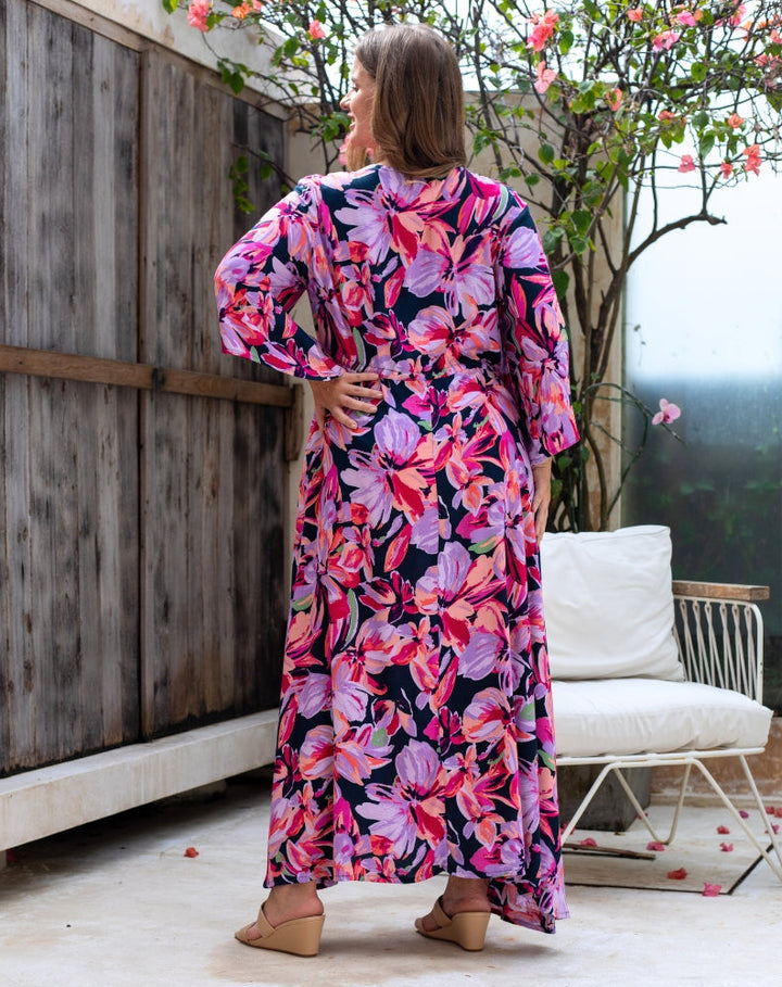 Zoe Dress With Pockets - Plum Petal