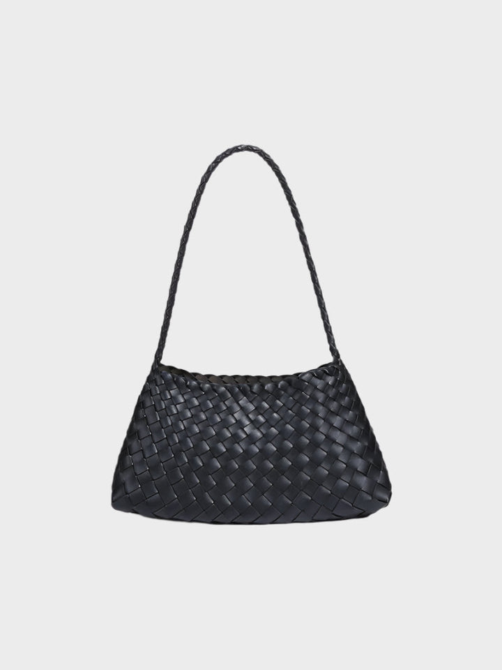 Aira - Faux Leather Braided Handbag