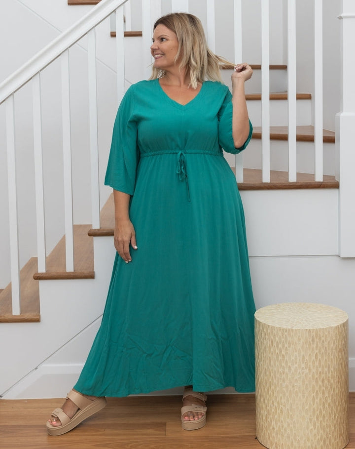 Zoe Dress - Emerald