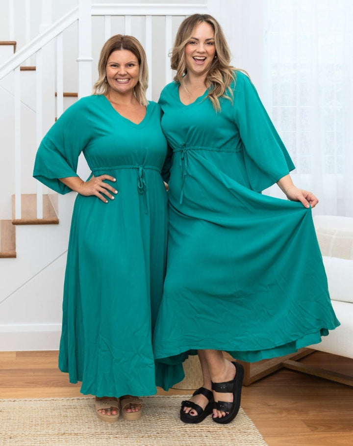 Zoe Dress - Emerald