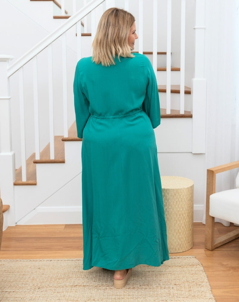 Zoe Dress - Emerald