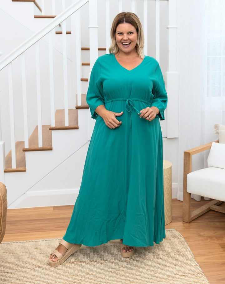 Zoe Dress - Emerald