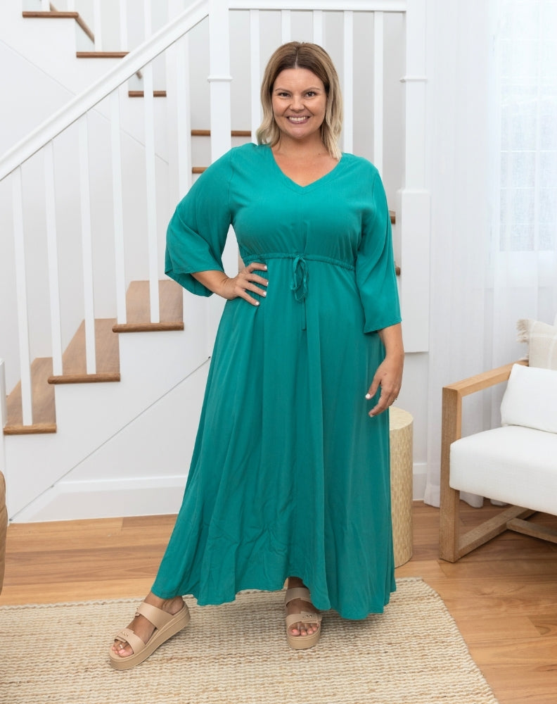 Zoe Dress - Emerald